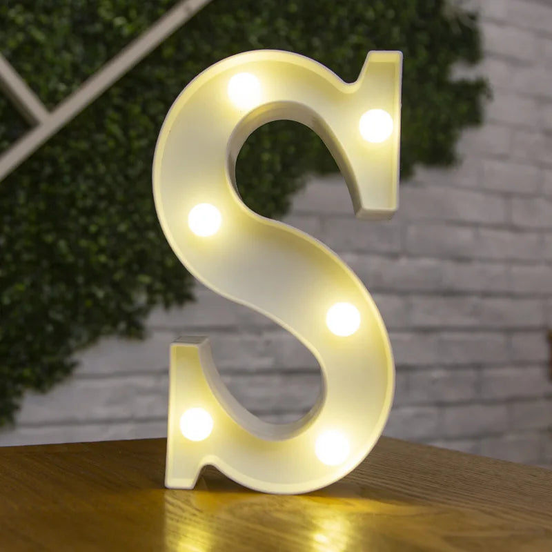 LED Alphabet and Number Light for Party Decor