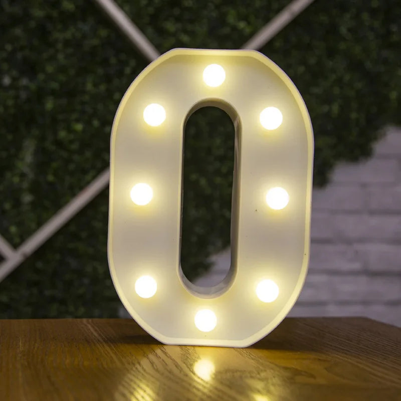 LED Alphabet and Number Light for Party Decor