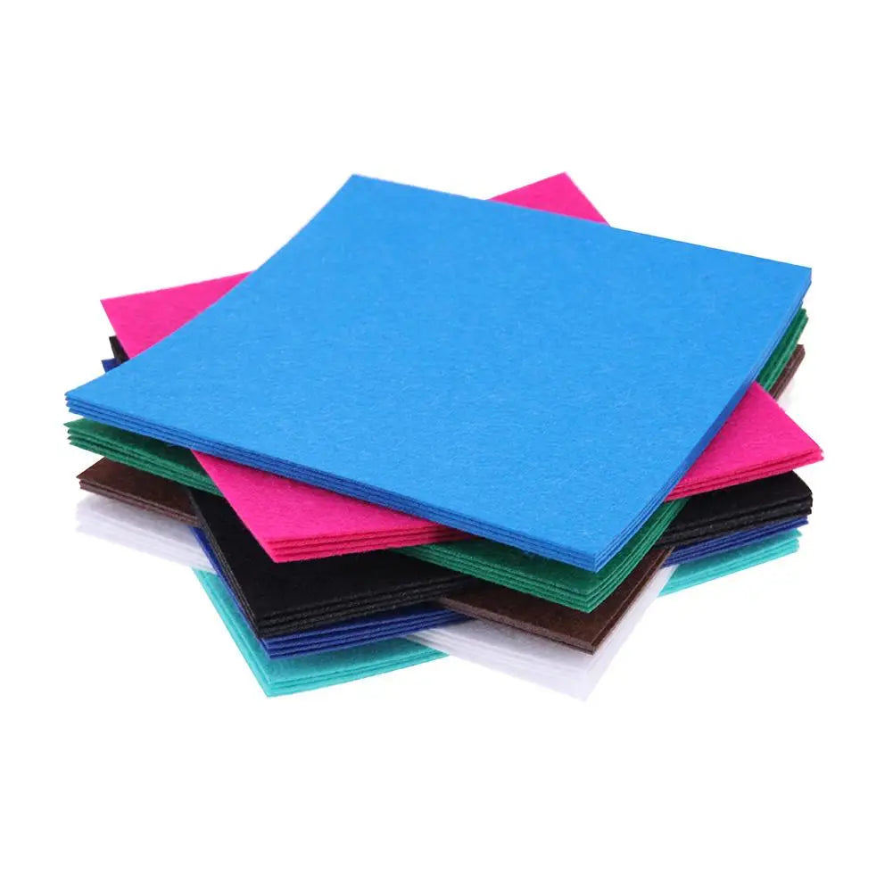 40pcs Multicolor Non-Woven Felt Fabric Bundle