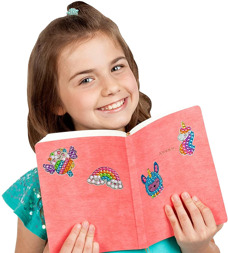 12-Piece Big Gem Diamond Painting Sticker Kit for Kids