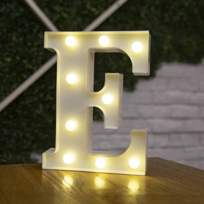 LED Alphabet and Number Light for Party Decor
