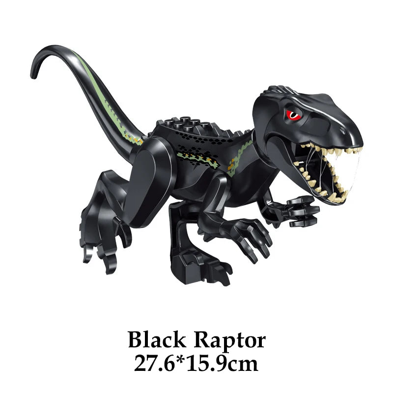 Jurassic Dinosaur Building Blocks – T-Rex, Raptor, Triceratops Models