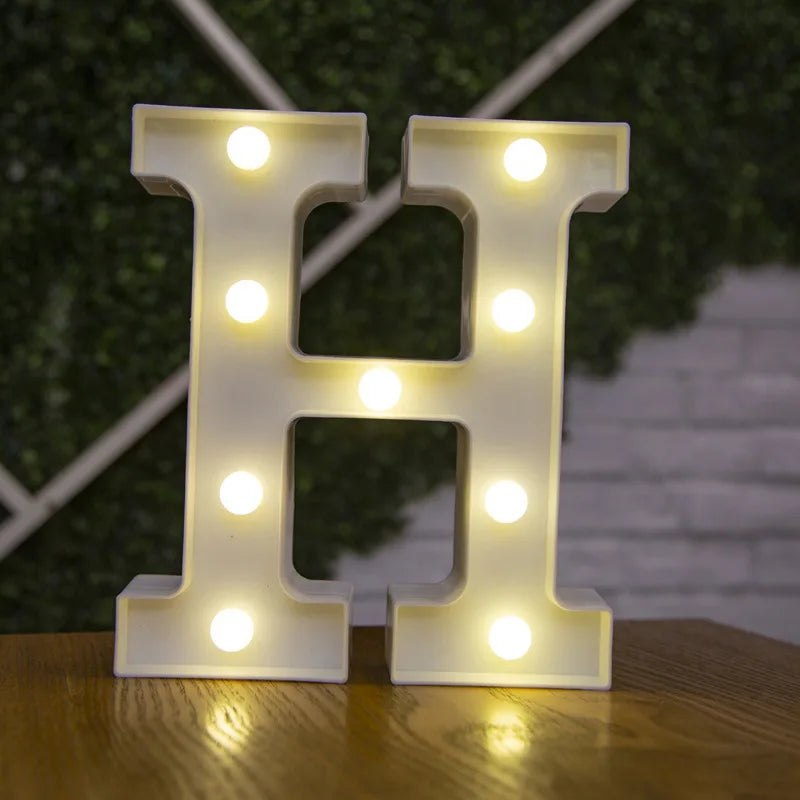 LED Alphabet and Number Light for Party Decor
