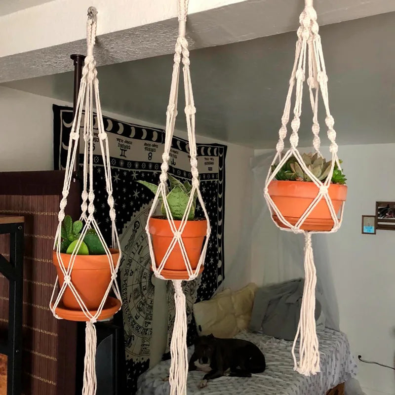 Macrame Plant Hanger Rope Basket Holder