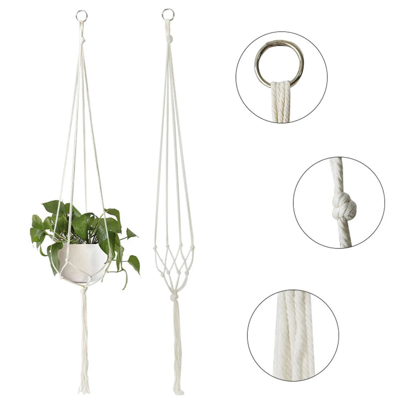 Macrame Plant Hanger Rope Basket Holder