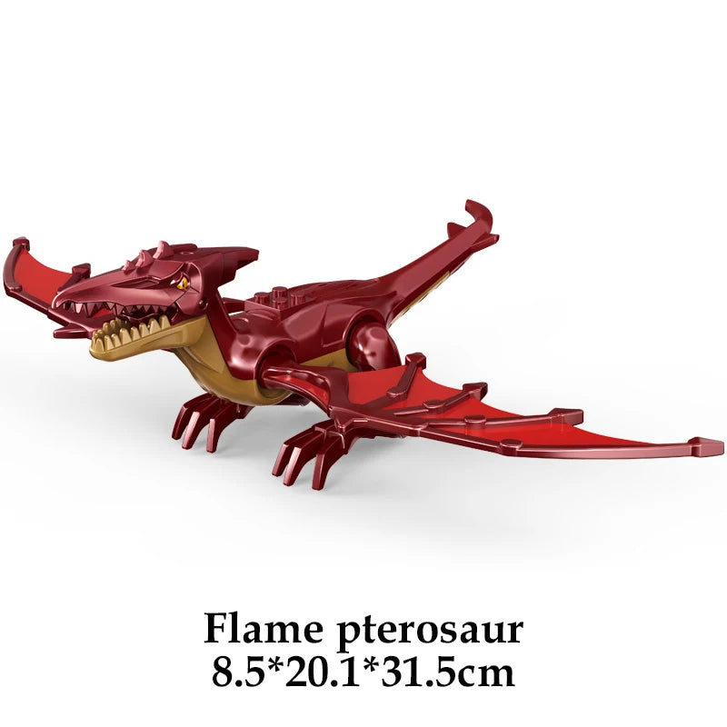 Jurassic Dinosaur Building Blocks – T-Rex, Raptor, Triceratops Models