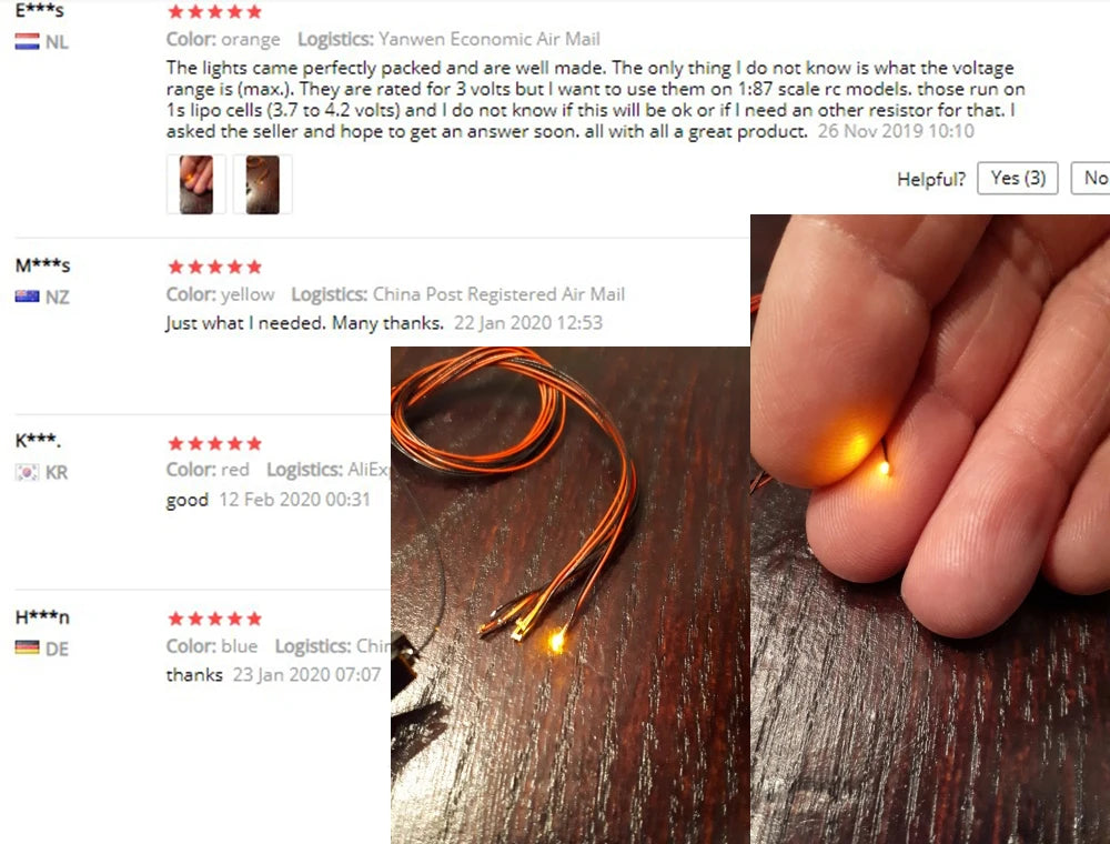 SMD LED Strip with Resistor for Model Train & Scene Lighting