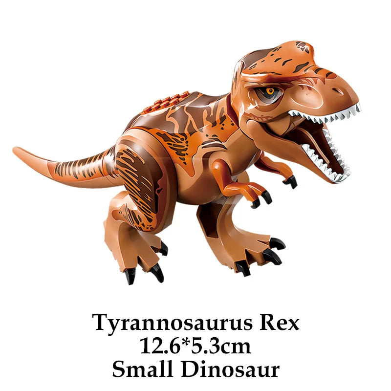 Jurassic Dinosaur Building Blocks – T-Rex, Raptor, Triceratops Models