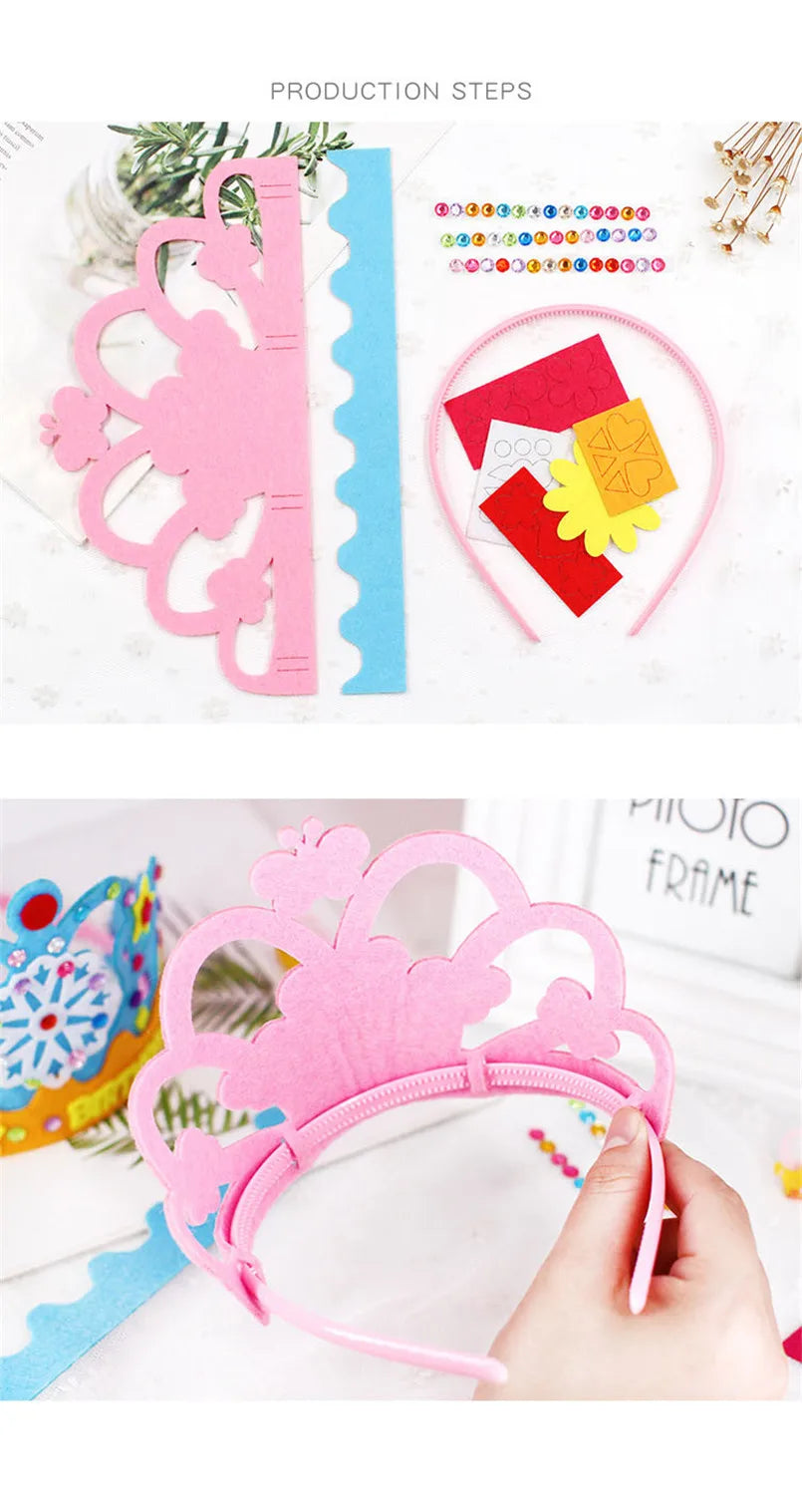 DIY Paper Crown with Sequins and Patterns