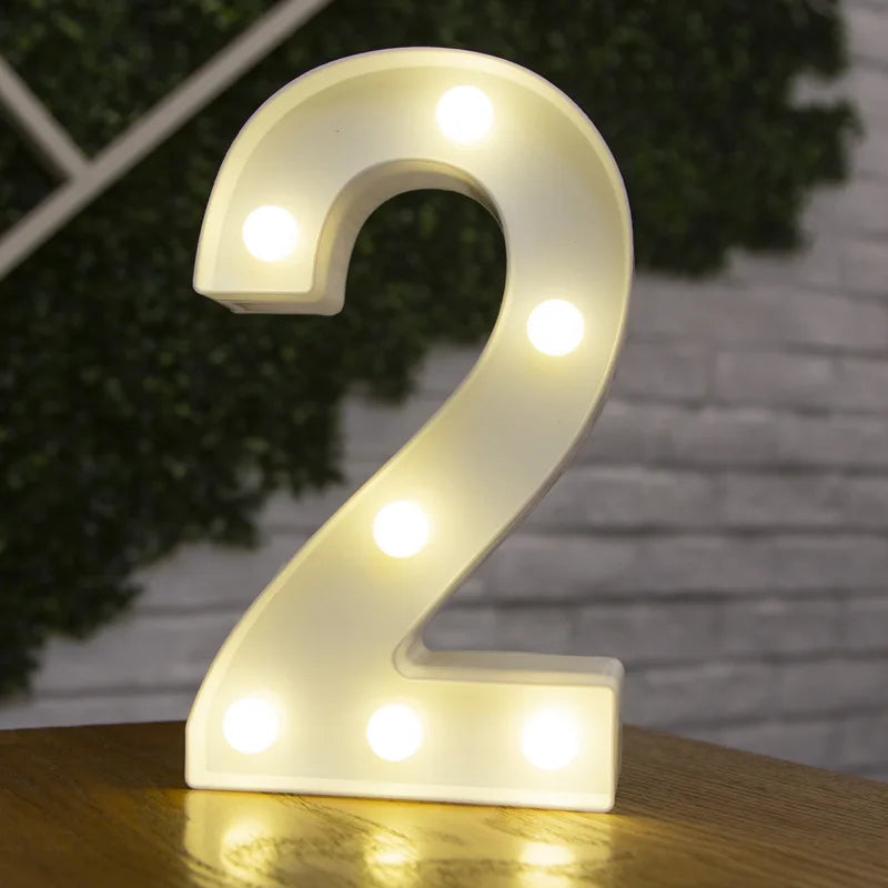 LED Alphabet and Number Light for Party Decor