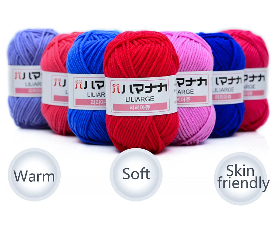 25g Soft Cotton Yarn for Knitting & Crochet