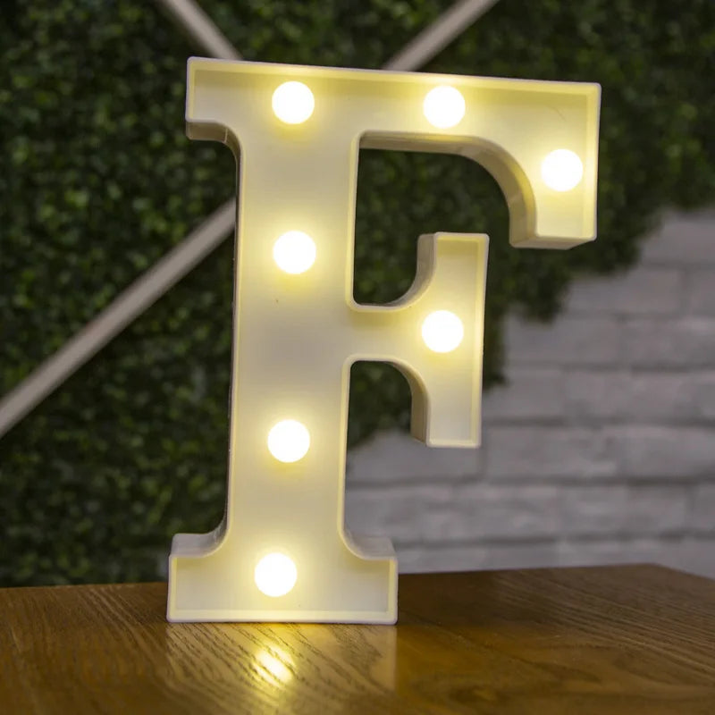 LED Alphabet and Number Light for Party Decor