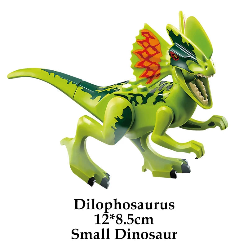 Jurassic Dinosaur Building Blocks – T-Rex, Raptor, Triceratops Models
