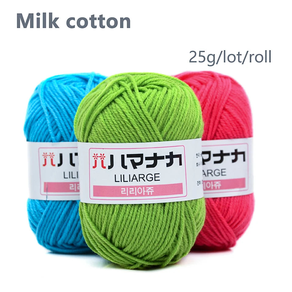 25g Soft Cotton Yarn for Knitting & Crochet