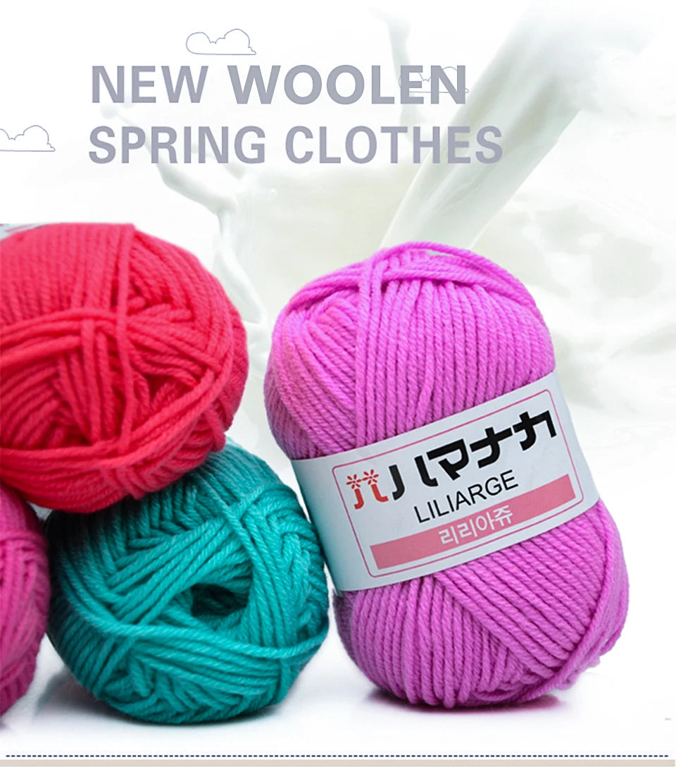 25g Soft Cotton Yarn for Knitting & Crochet