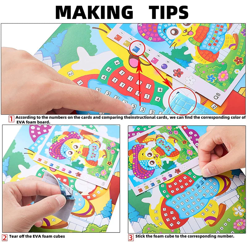 Mosaic Sticker Puzzle Art Kit