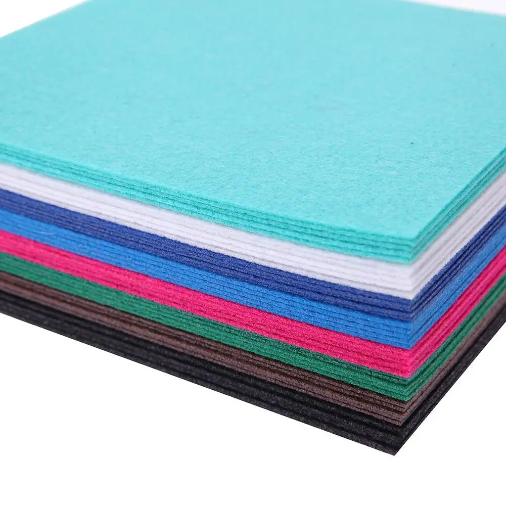 40pcs Multicolor Non-Woven Felt Fabric Bundle
