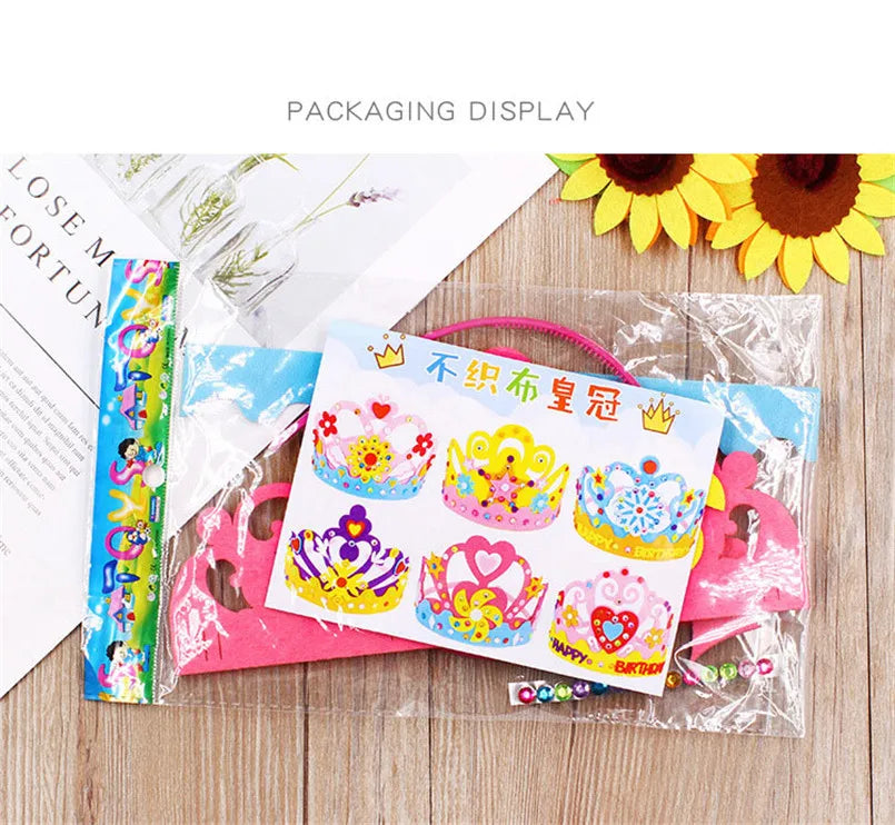 DIY Paper Crown with Sequins and Patterns