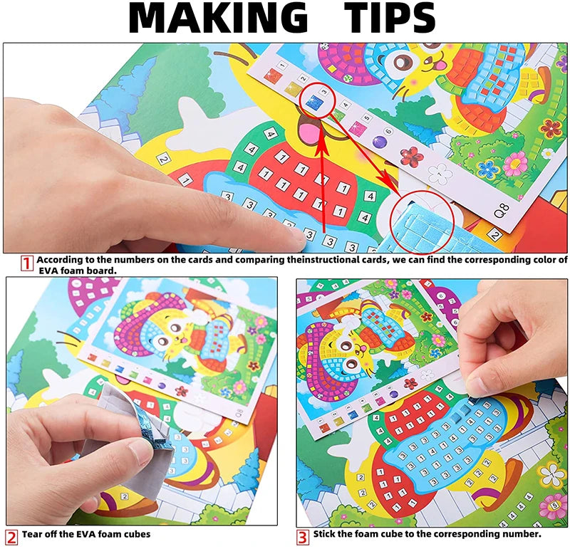 Mosaic Sticker Puzzle Art Kit