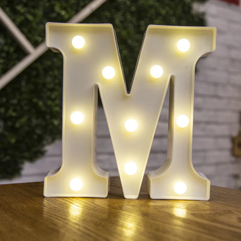 LED Alphabet and Number Light for Party Decor