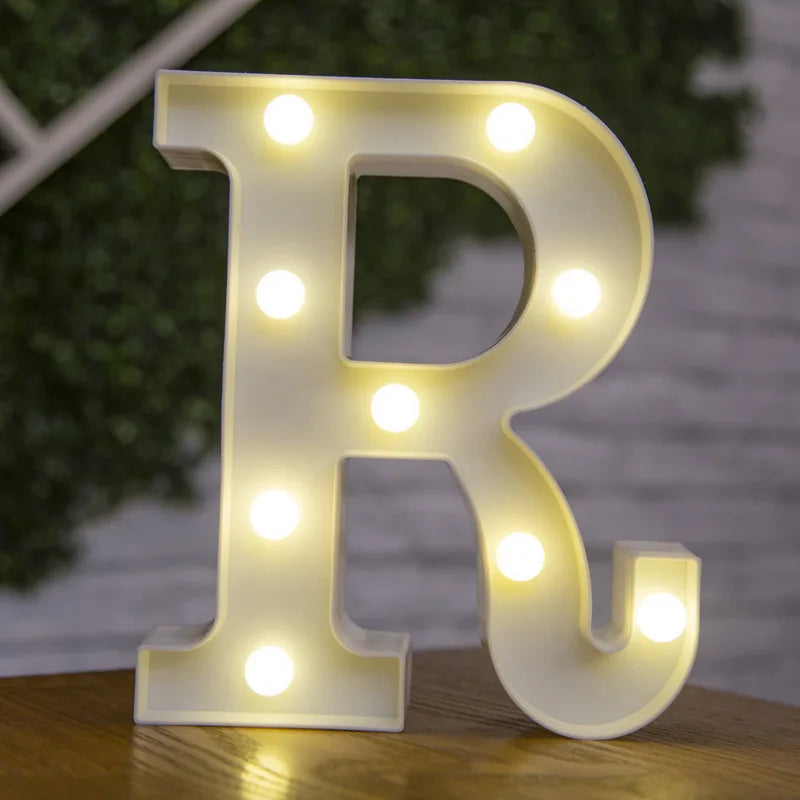 LED Alphabet and Number Light for Party Decor