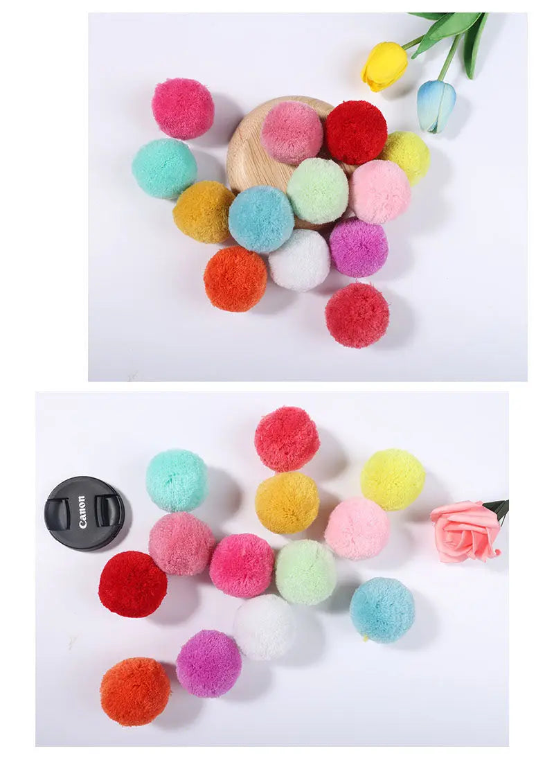 50mm Soft Fluffy Pom Poms for Crafts
