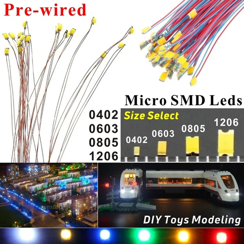 SMD LED Strip with Resistor for Model Train & Scene Lighting