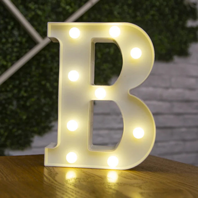 LED Alphabet and Number Light for Party Decor