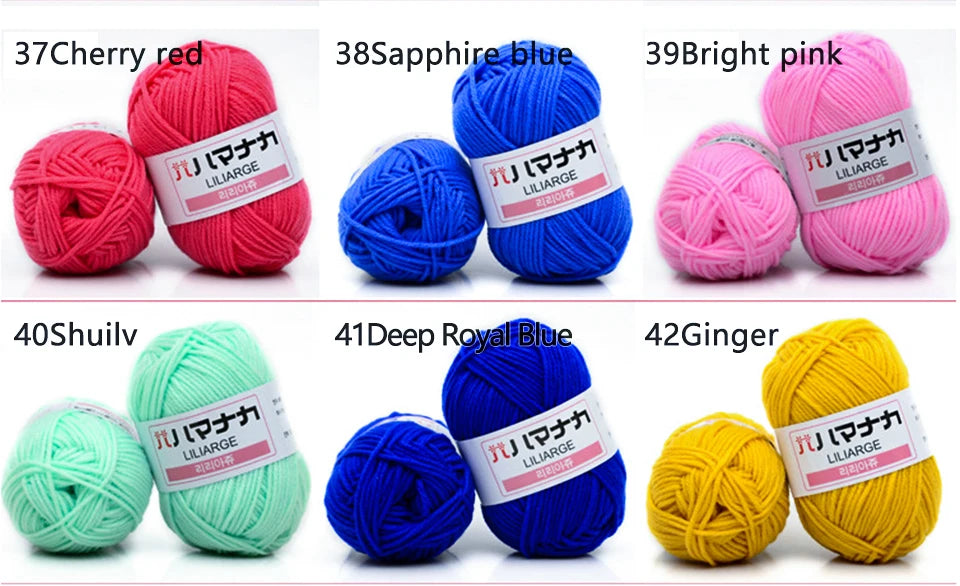 25g Soft Cotton Yarn for Knitting & Crochet
