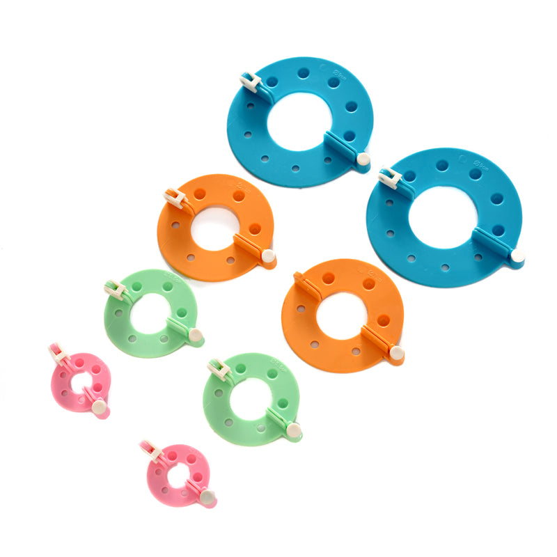 8-Piece Pompom Maker Kit Different Sizes Plush Ball Tool