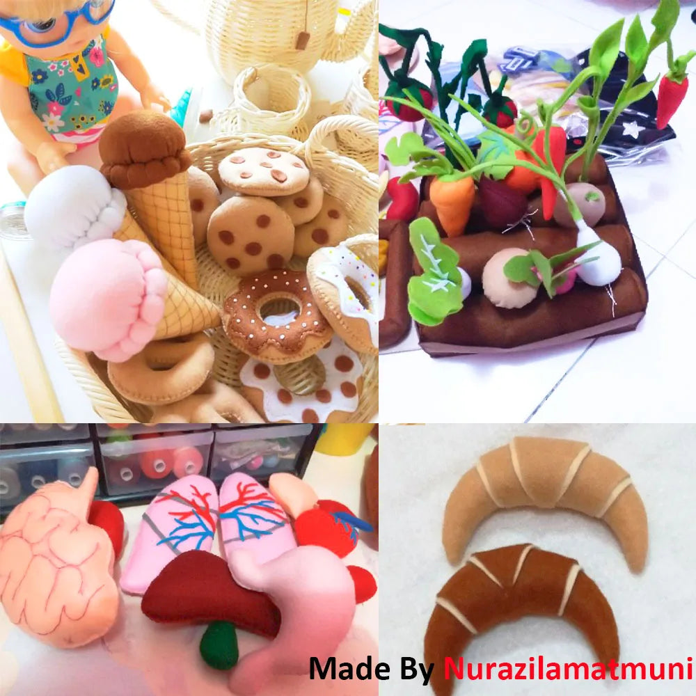 1.4mm Thick Soft Felt Fabric for DIY Crafts and Sewing