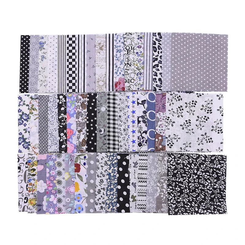 50PCS 10x10cm Floral Cotton Fabric Squares – Quilting Patchwork