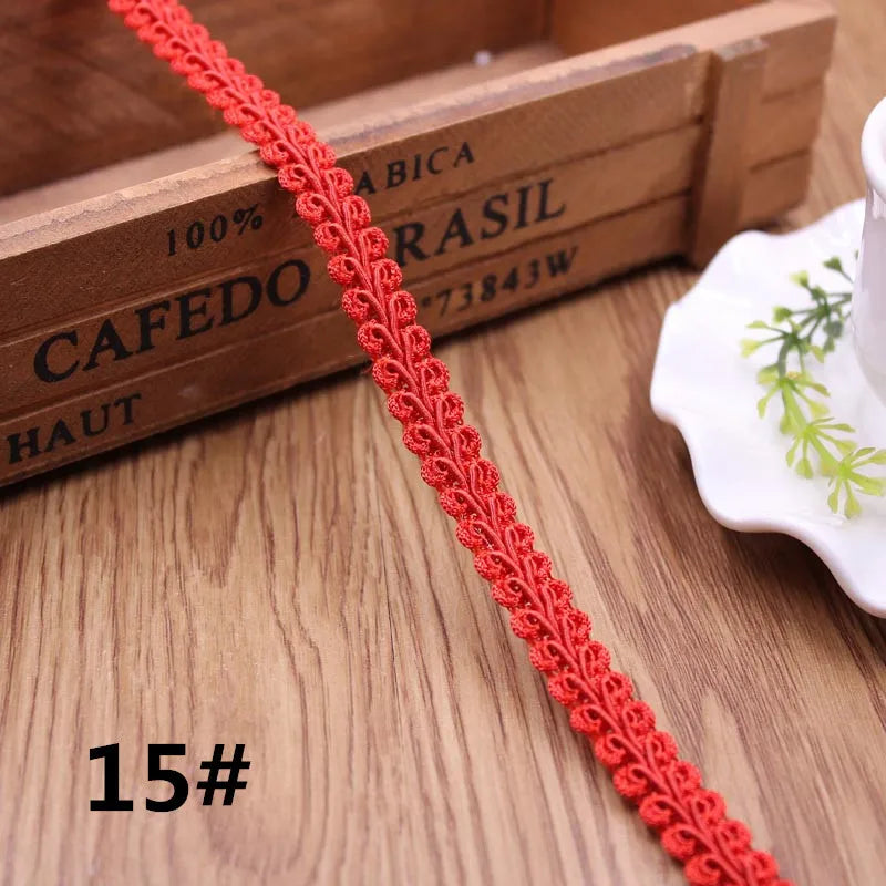 10Y Gold Silver Braided Lace Trim Ribbon