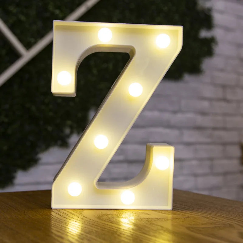LED Alphabet and Number Light for Party Decor