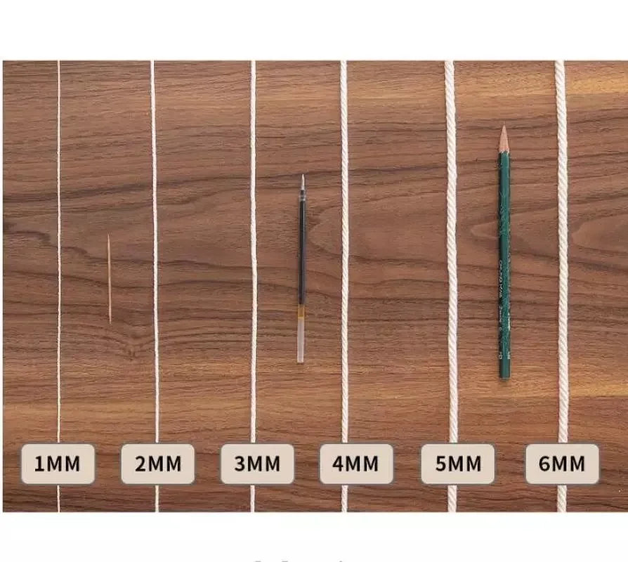 Macrame Cotton Cord Rope – Multiple Sizes, Beige DIY Decor