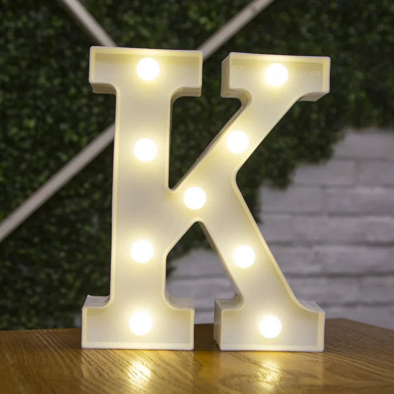 LED Alphabet and Number Light for Party Decor