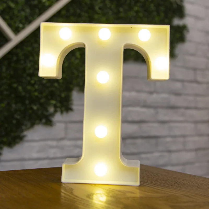 LED Alphabet and Number Light for Party Decor