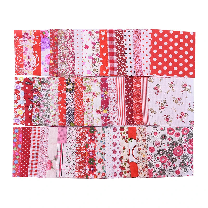 50PCS 10x10cm Floral Cotton Fabric Squares – Quilting Patchwork