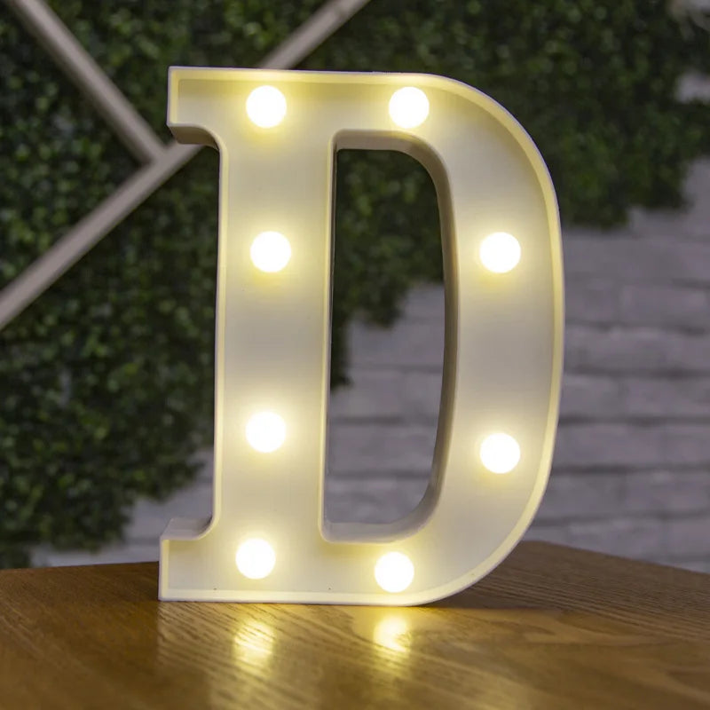 LED Alphabet and Number Light for Party Decor