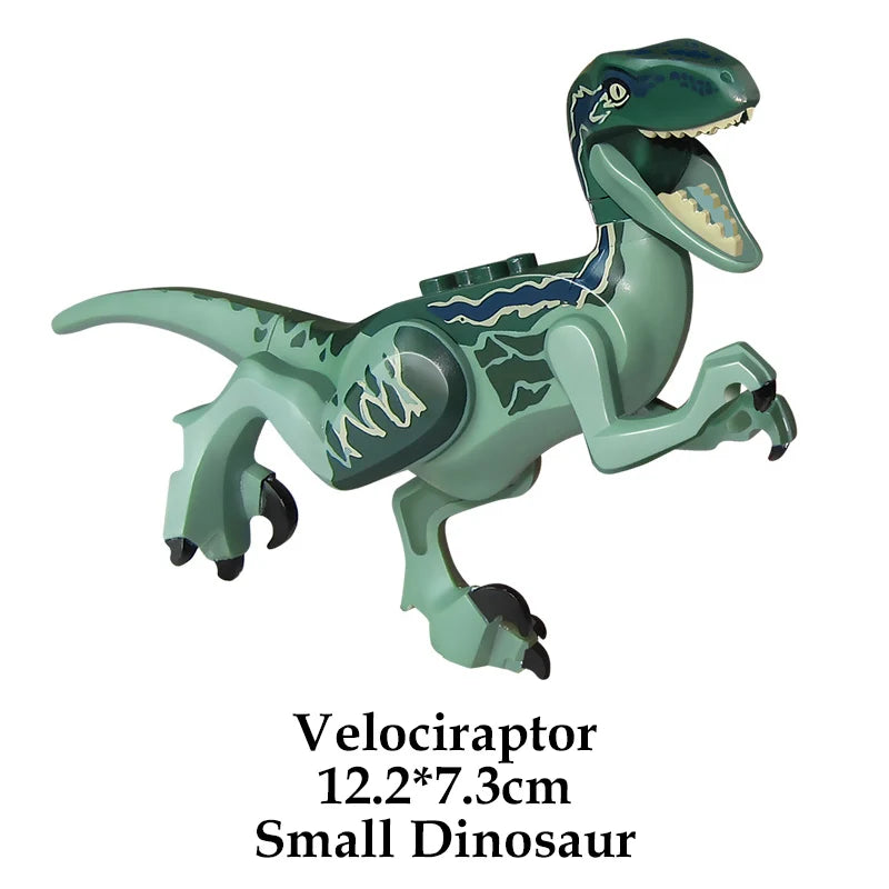 Jurassic Dinosaur Building Blocks – T-Rex, Raptor, Triceratops Models