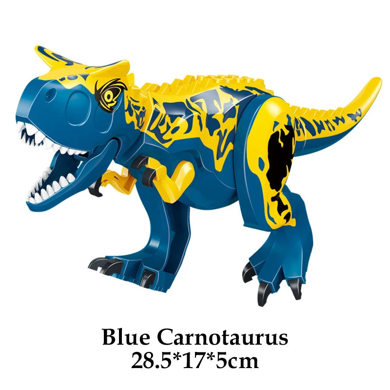 Jurassic Dinosaur Building Blocks – T-Rex, Raptor, Triceratops Models