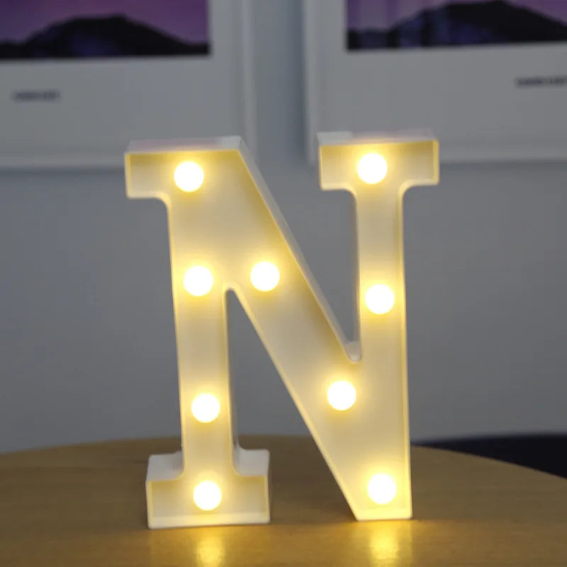 LED Alphabet and Number Light for Party Decor