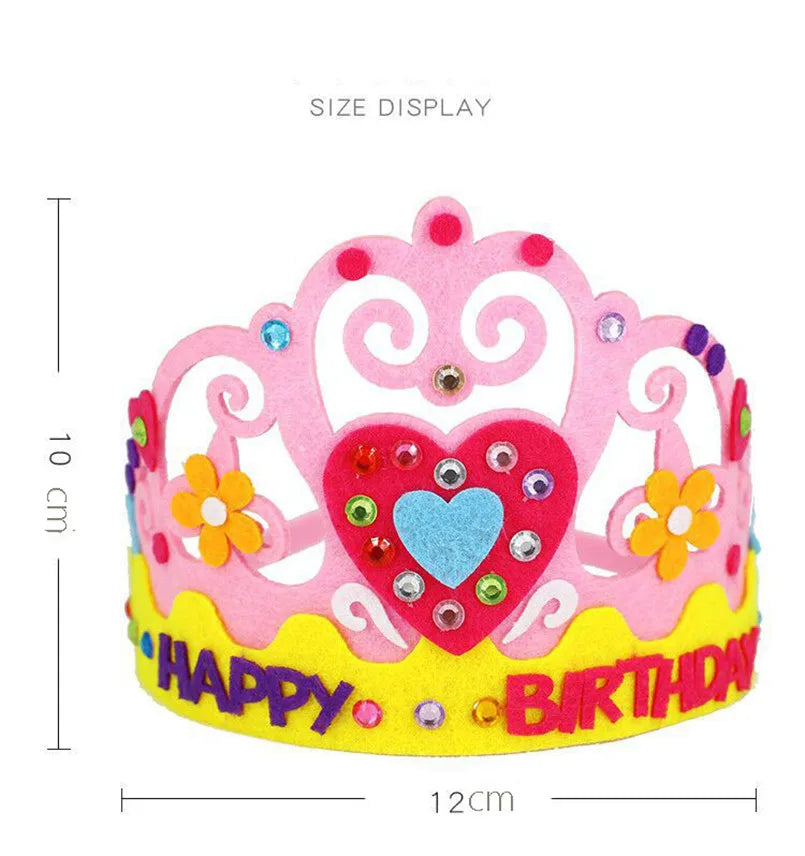 DIY Paper Crown with Sequins and Patterns