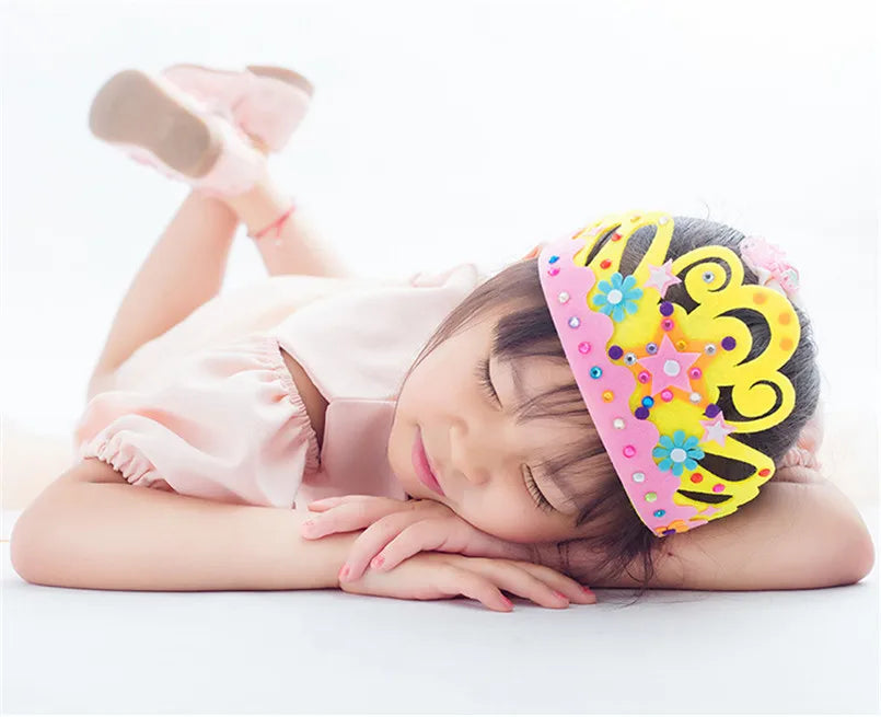 DIY Paper Crown with Sequins and Patterns