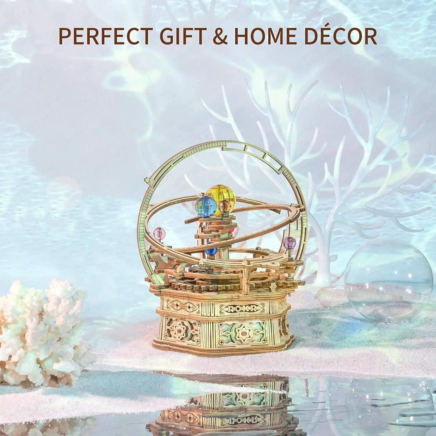 Robotime Rokr Starry Night 3D Wooden Music Box Kit