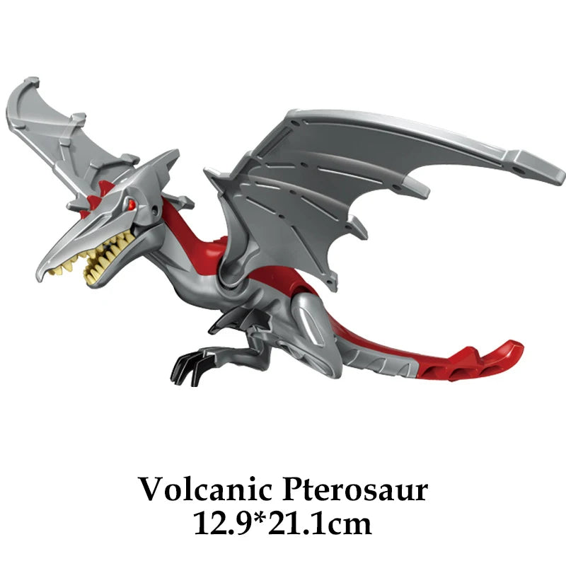 Jurassic Dinosaur Building Blocks – T-Rex, Raptor, Triceratops Models