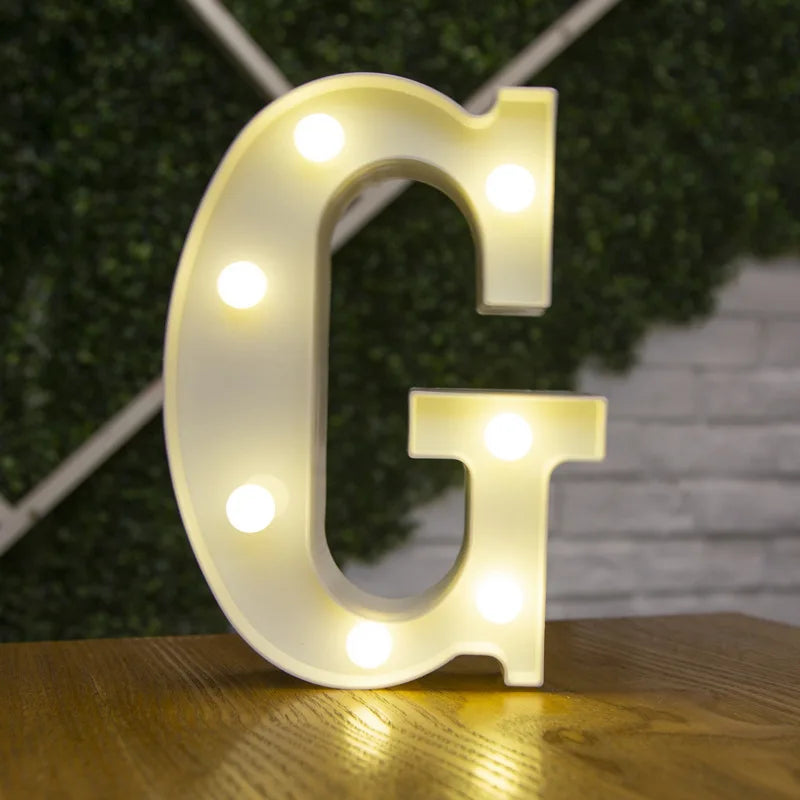 LED Alphabet and Number Light for Party Decor