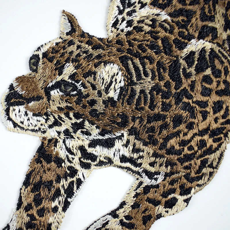 Leopard Embroidery Sew-On Patches for Clothing