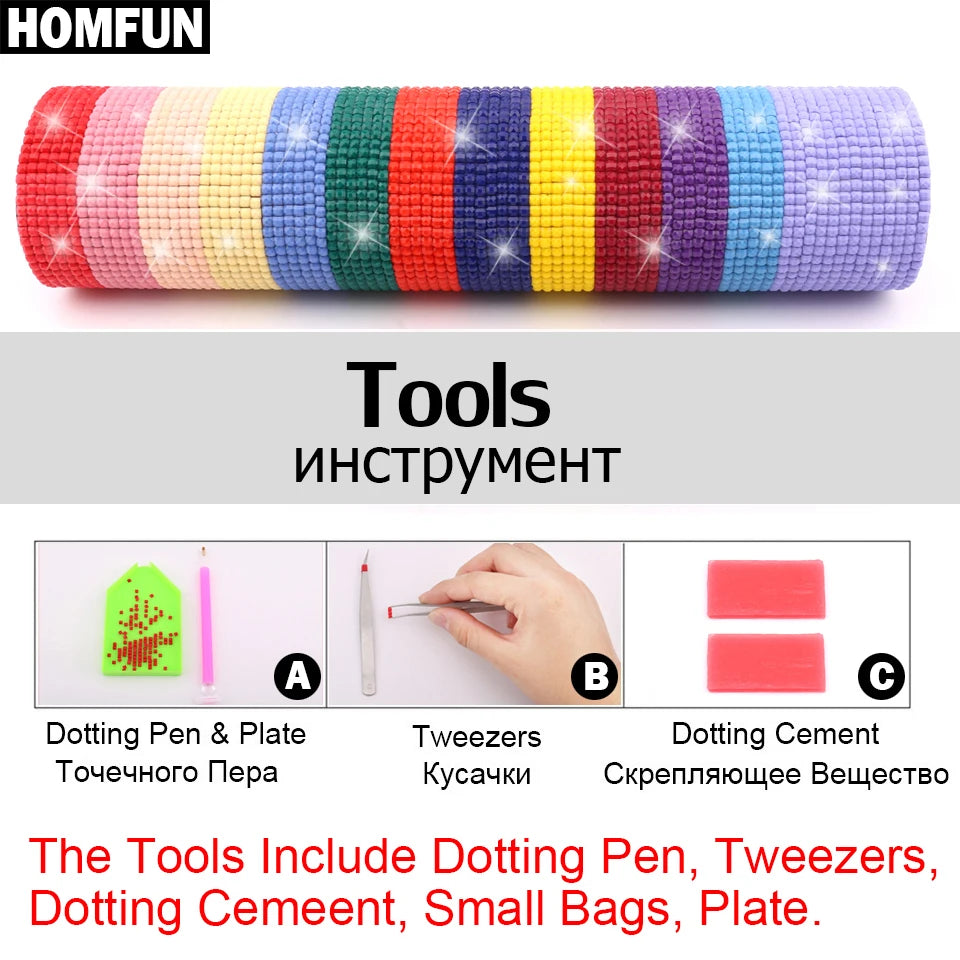 Custom DIY 5D Diamond Painting Kit by HOMFUN