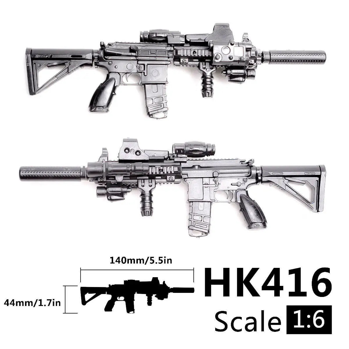 1:6 M416 Rifle Model Kit for Action Figures